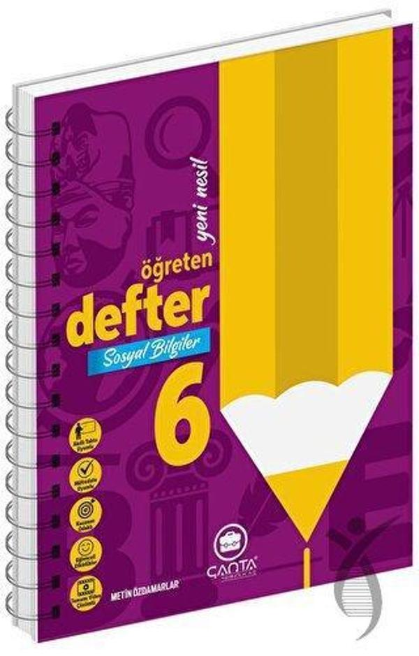 6. Sınıf Sosyal Bilgiler Okula Yardımcı Öğreten Defter  - İş Bankası Kültür Yayınları - Image 1