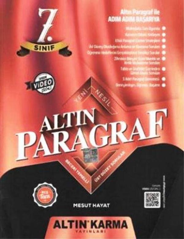 7. Sınıf Altın Paragraf Soru Bankası - İş Bankası Kültür Yayınları - Image 1