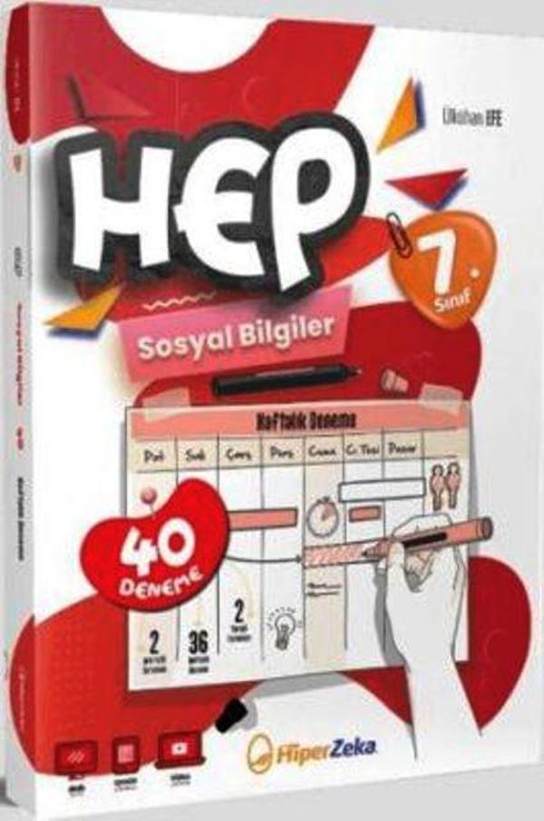 7. Sınıf HEP Sosyal Bilgiler Haftalık Deneme Föyleri - İş Bankası Kültür Yayınları - Image 1