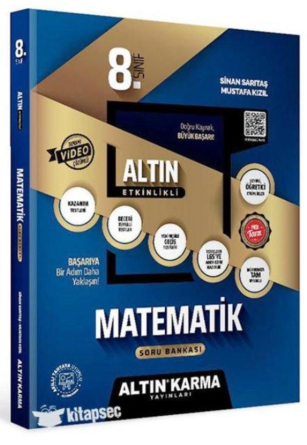8. Sınıf Matematik Konu Anlatımlı Etkinlikli Soru Bankası - İş Bankası Kültür Yayınları - Image 1