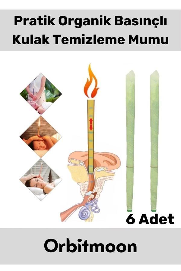 Premium Seri Kulak İçi Kir Temizleme Hava Basınçlı Doğal Aromaterapi Mumu 6 Adet - Image 1