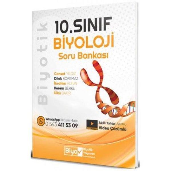 Biyotik Yayınları 10. Sınıf Biyoloji Biyotik Soru Bankası - İş Bankası Kültür Yayınları - Image 1