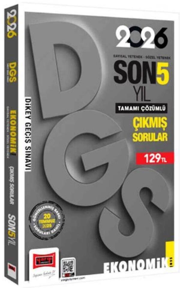 DGS Sayısal-Sözel Yetenek Son 5 Yıl Çıkmış Sorular (Ekonomik Baskı) 2026 - İş Bankası Kültür Yayınları - Image 1