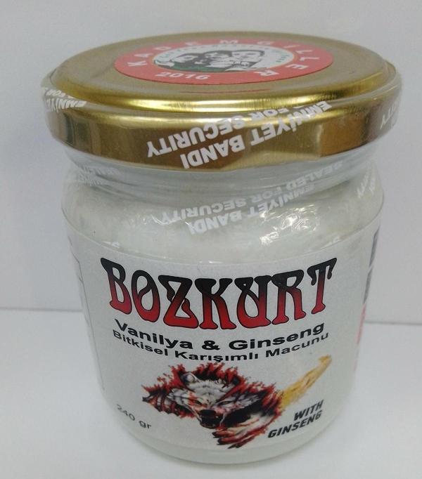 Kademgiller Bozkurt Vanilya&Ginseng Bitkisel Karışımlı Macun 240Gr - Image 1