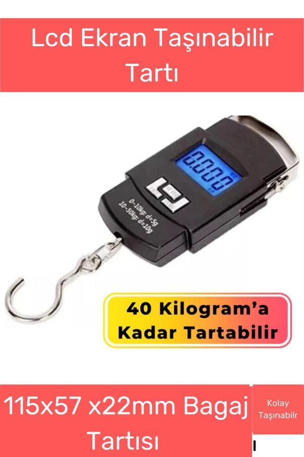 Özel Üretim Lcd Ekran Bavul Ağırlık Tartı Dijital Çok Amaçlı Taşınabilir Bagaj Tartısı Max 40 Kg - Image 1
