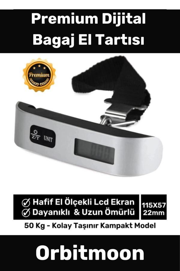 Özel Seri Dijital Lcd Ekran Bavul Ağırlık Çok Amaçlı Taşınabilir Bagaj El Tartısı Max 50 Kg - Image 1