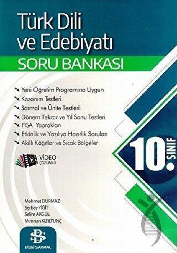 10. Sınıf Türk Dili ve Edebiyatı Soru Bankası Video Çözümlü Bilgi Sarmal Yayınları - İş Bankası Kültür Yayınları - Image 1
