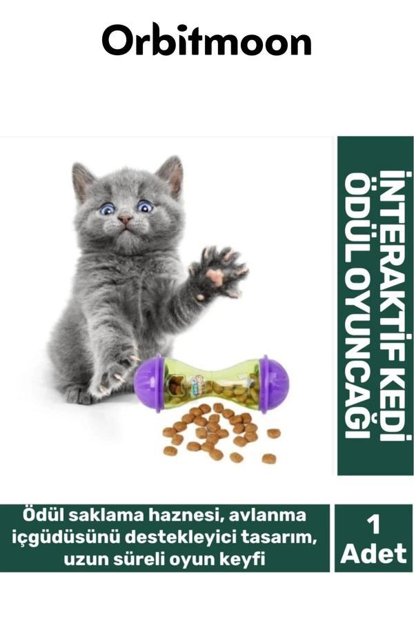Premium Ürün İnteraktif İçgüdüsel Avlanma Plastik Küçük Boy Saklama Hazneli Kedi Ödül Mamalı Oyuncak - Image 1