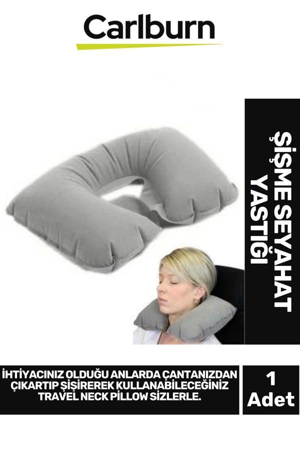 Özel Üretim Kamp Yolculuk Seyahat Uçak Otobüs Araba Dayanıklı Şişme Seyahat Yastığı - Image 1