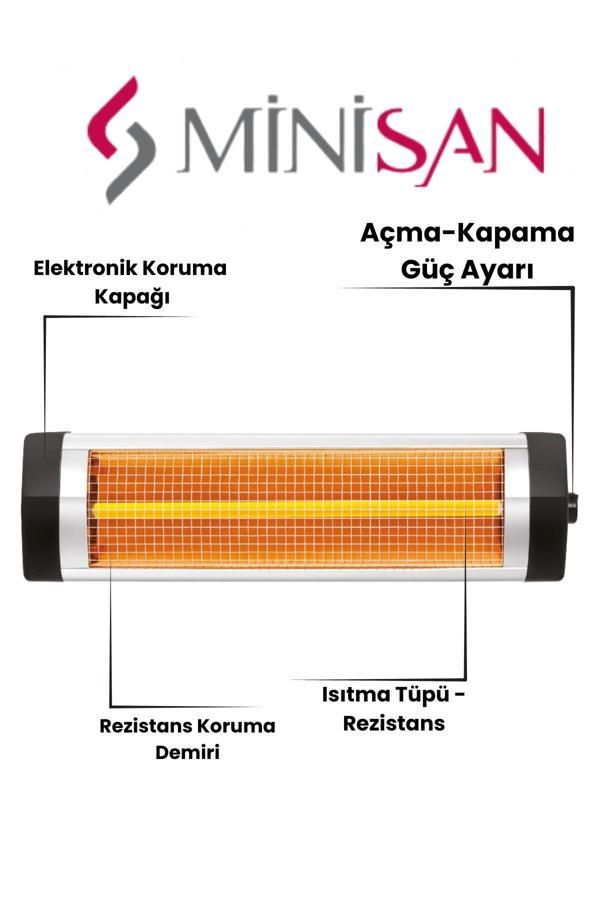 Minisan Ar-2002 Çift Filamentli Infrared Isıtıcı Soba - Image 1
