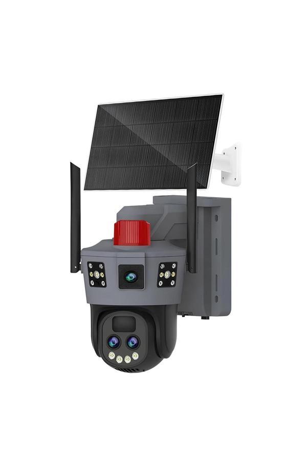 Invicta 4K Çift Lens 14Mp Ultra Hd Sim Kartlı Güneş Enerjisiyle Çalışan Güvenlik Kamerası - Image 1