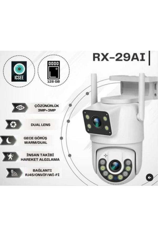 X5 Tech Rx-29Aı 3+3Mp Çift Lens Full Hd Sesli Ip Kamera - Image 1