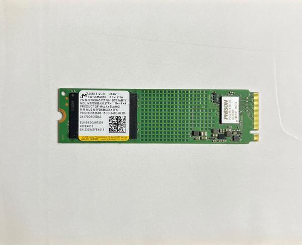 MICRON MTFDKBA512TFK 512GB M2 NVME 2280 SSD - Image 1