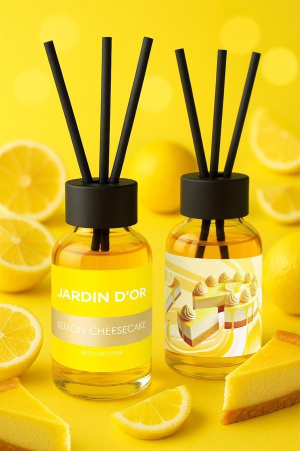 LEMON CHEESCAKE REED DIFFUSER 50 ML / LİMON CHEESCAKE ÇUBUKLU ODA KOKUSU  - Image 1