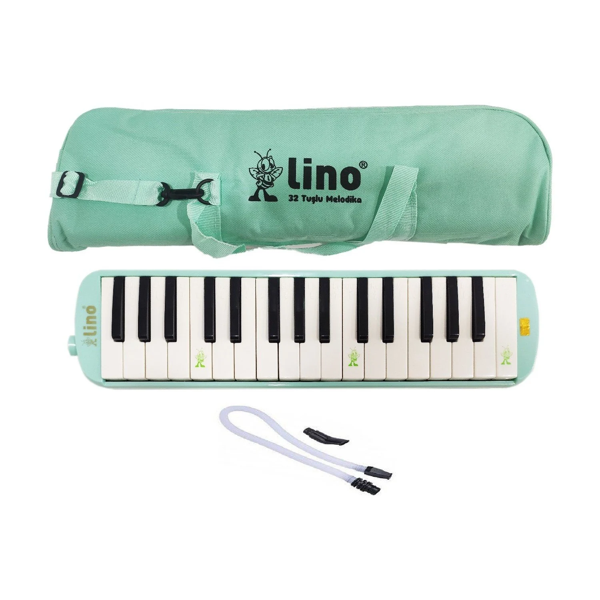 Lino Melodika  LN-32 32 Tuşlu Bez Çanta Pastel Yeşil - Image 1
