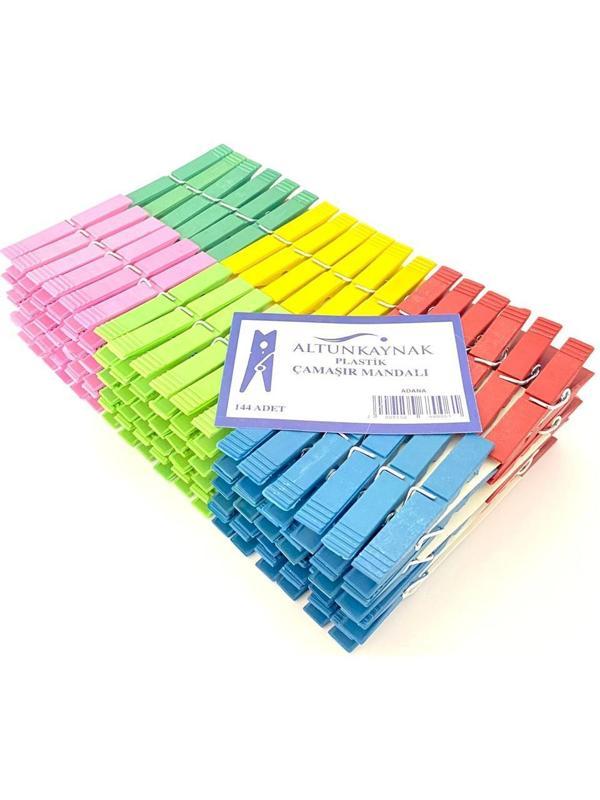Altunkaynak Plastik 144'lü Plastik Çamaşır Mandalı Elbise Kurutma Maşası - Image 1