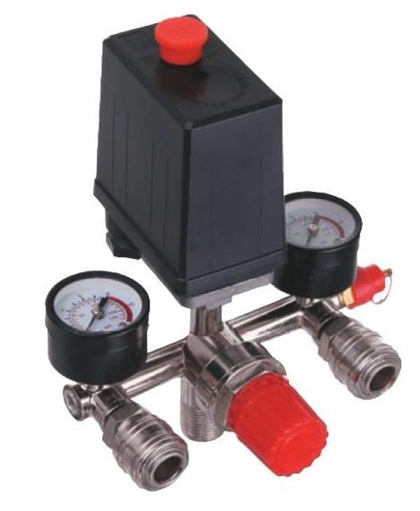 KOMPRESÖR ŞALTERİ 1/4" ÇİFT YOLLU ÇİFT SAATLİ - Image 1