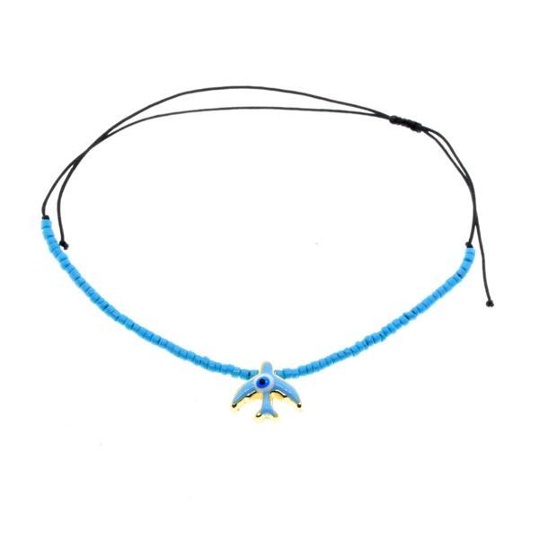 Altın Renk Turkuaz Mineli Kuş Model Miyuki Bileklik - 2955 - Image 1