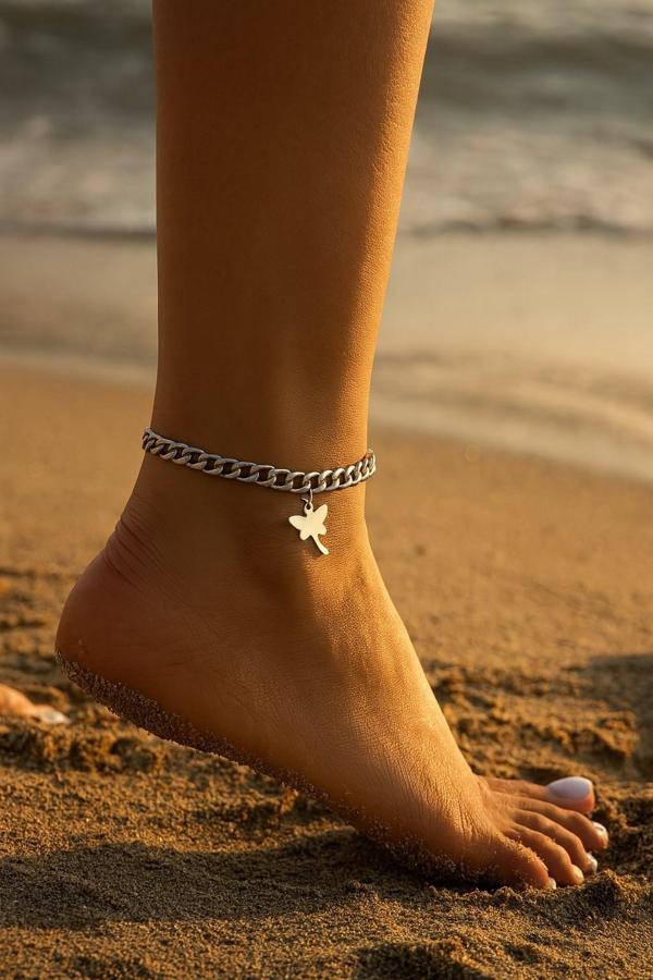 Gümüş Renk Cadena Yusufcuk Çelik Halhal - 3428 - Image 1