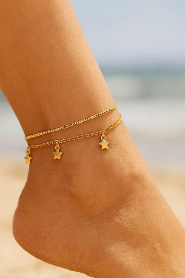 Altın Renk Asansör Sf 3 Yıldız Çelik Halhal - 3488 - Image 1