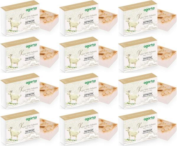Agarta El Yapımı Doğal Sabun 150GR Keçi Sütü (12 Li Set) - Image 1