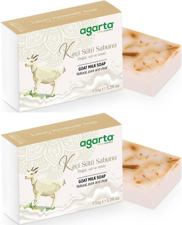 Agarta El Yapımı Doğal Sabun 150GR Keçi Sütü (2 Li Set) - Image 1
