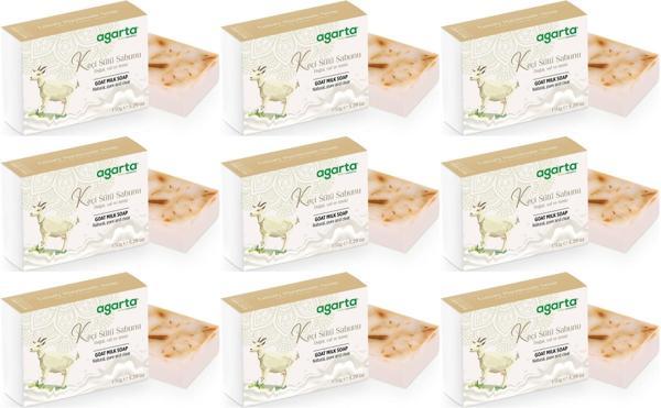 Agarta El Yapımı Doğal Sabun 150GR Keçi Sütü (9 Lu Set) - Image 1
