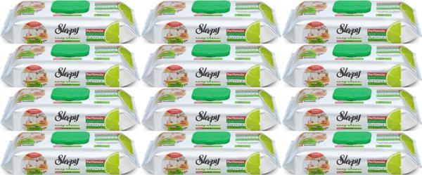 Sleepy Easy Clean Yüzey Temizlik Mutfak Havlusu-Mendili  50 Yaprak Bergomot Yağlı (12Li Set) 600Yprk - Image 1