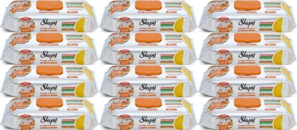 Sleepy Easy Clean Yüzey Temizlik Mutfak Havlusu-Mendili  50 Yaprak Portakal Yağlı (12Li Set) 600Yprk - Image 1