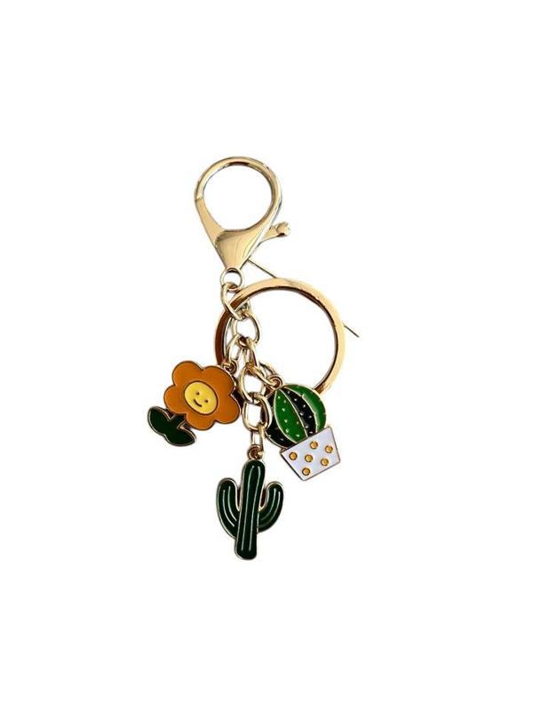 Kaktüs Metal Charm Anahtarlık - Image 1