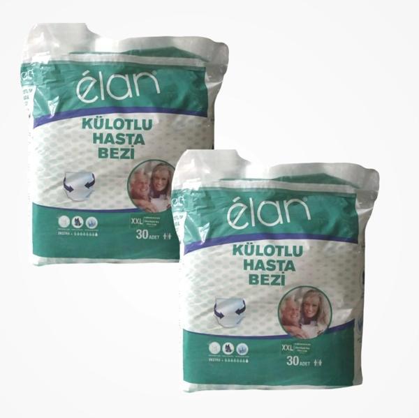 Elan Emici Külot Ultra Extra Large (XXL) Hasta Bezi | 2 x 30'lu Paket (60 Adet) - Image 1