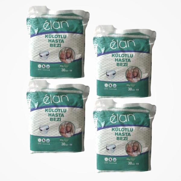 Elan Emici Külot Ultra Extra Large (XXL) Hasta Bezi | 4 x 30'lu Paket (120 Adet) - Image 1