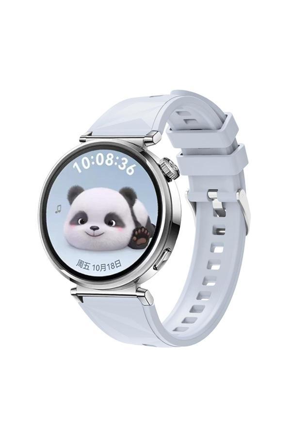 Zeyline Huawei Gt4 41Mm Uyumlu Zore Krd-129 18Mm Silikon Kordon Strap Kayış-Buz Mavisi - Image 1