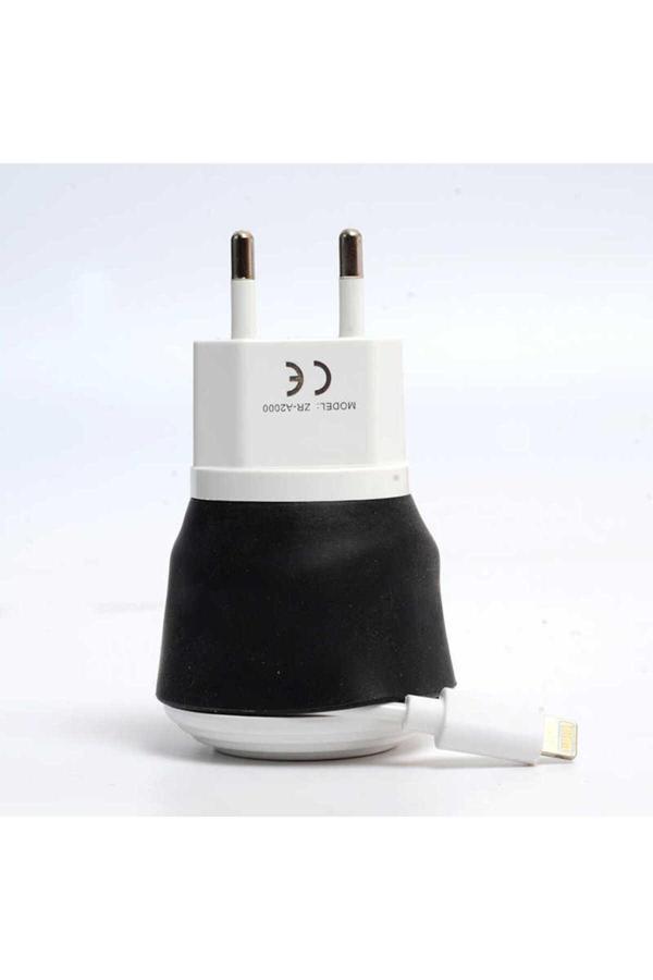 Kılıftech Beyaz Sarmal Lightning Ev Şarj Seti-Zore - Image 1