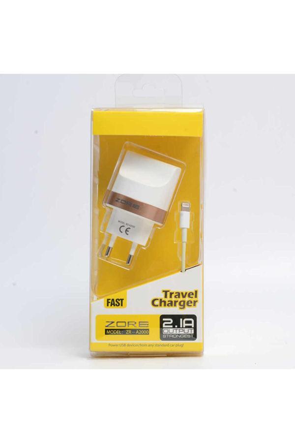 Noir318 Tbc Tiger 2000 Mah 2 İn 1 Lightning Ev Şarj Seti - Beyaz - Image 1