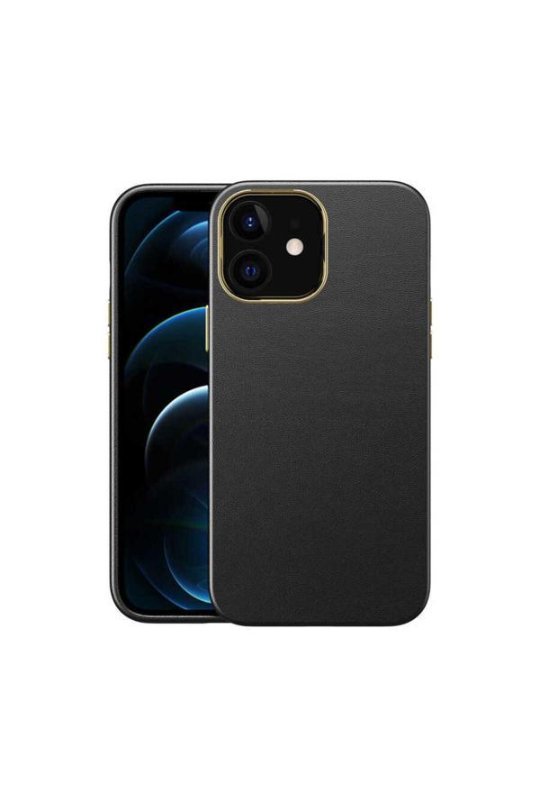 Zore İphone 12 Uyumlu Zore Natura Kılıf-Siyah - Image 1
