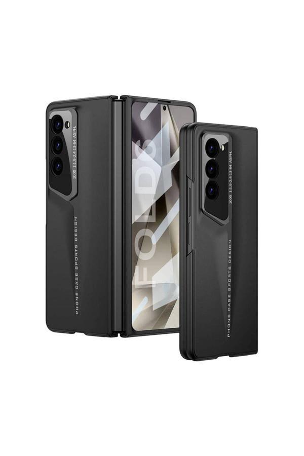 Zore Galaxy Z Fold 6 Kılıf Ultra İnce Kamera Korumalı Sert Rubber Procase Kapak-Siyah - Image 1