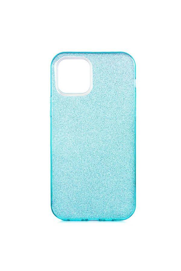 Zore İphone 12 Mini Uyumlu Shining Silikon-Mavi - Image 1