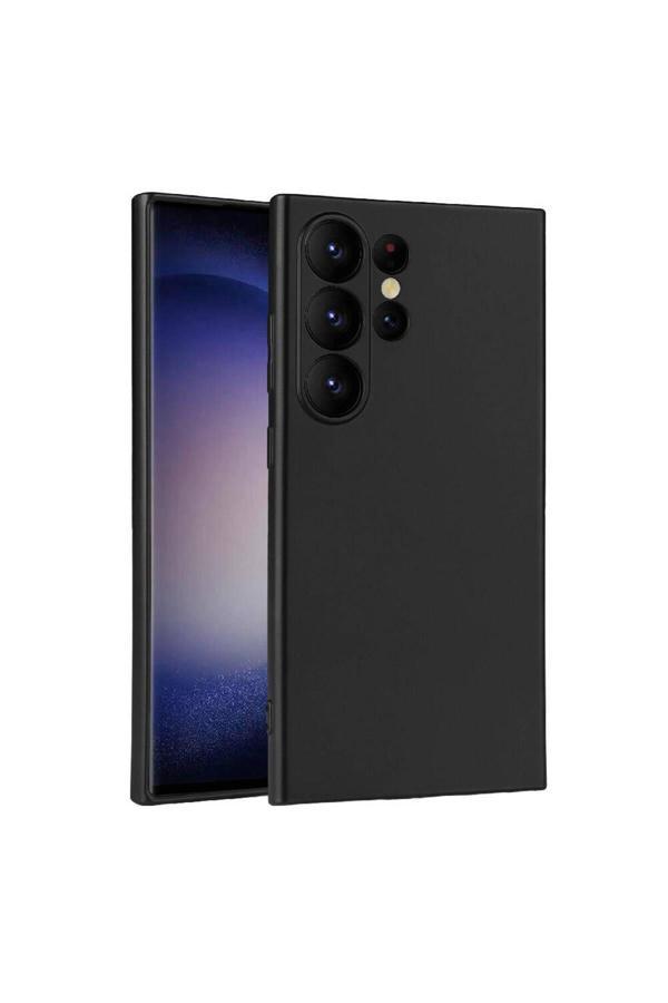 Zore Galaxy S24 Ultra Uyumlu Zore Premier Silikon Kılıf-Siyah - Image 1