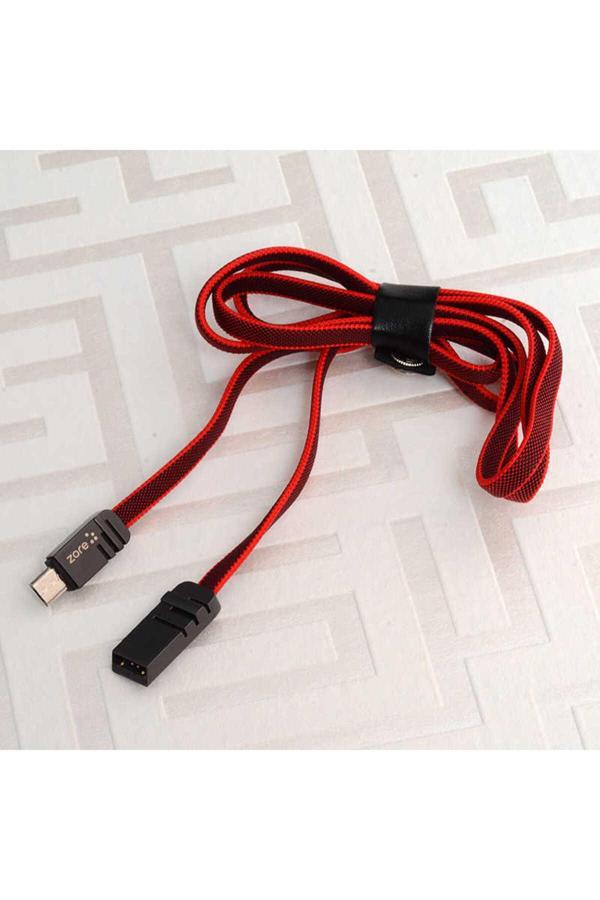 Göktuğ Aksesuar Kırmızı Mest Micro Usb Kablo 1M-Zore - Image 1