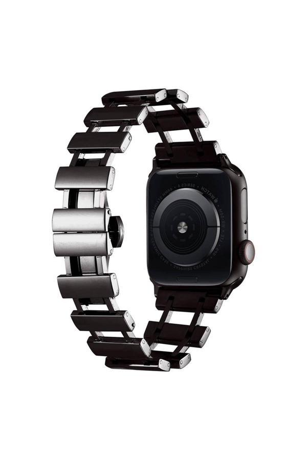 Kılıfda Kılıf Watch Ultra 49Mm Clo- Krd-96 Metal Kordon-Siyah - Image 1