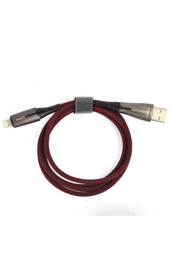 Riseofglc Kırmızı Lightning Focus Usb Kablo-Zore - Image 1