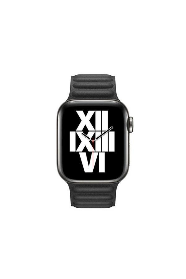 Nüanstek Watch Ultra 49Mm Kordon Uyumlu Krd-34 Deri Strap Kayış Clo- Siyah - Image 1