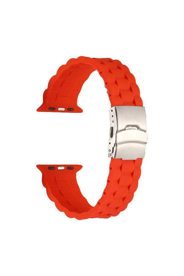 Noir318 Watch 38Mm Krd-72 Uyumlu Zore Kordon-Turuncu - Image 1