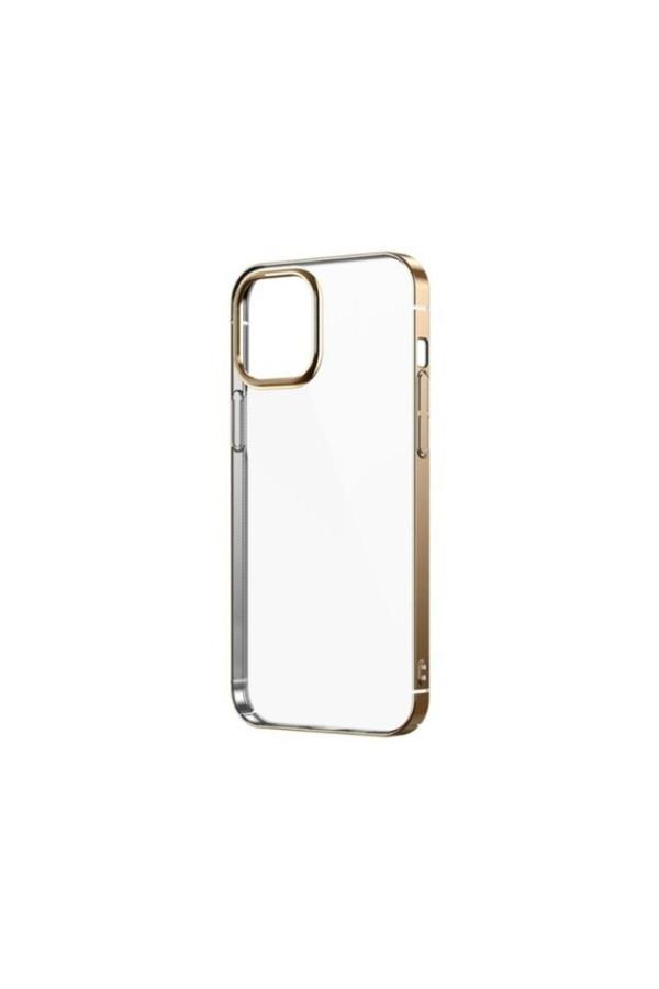 Safa İphone 12 Pro Uyumlu Zore Pixel Kılıf-Gold - Image 1