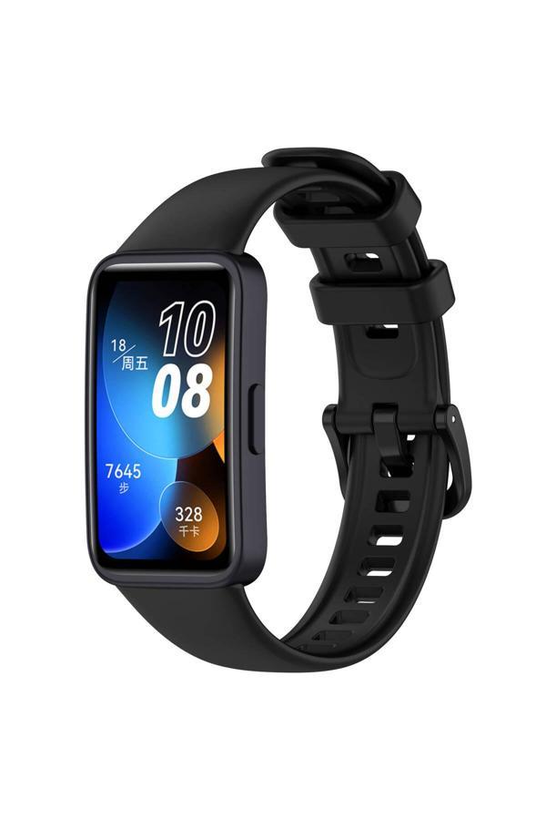 Resveq Huawei Band 8 Uyumlu Klasik Zore Kordon-Siyah - Image 1