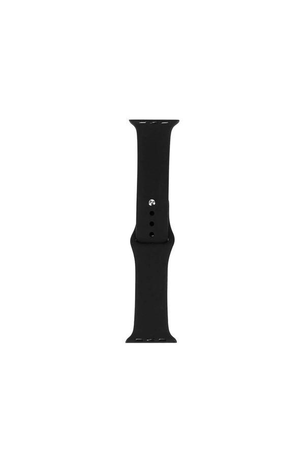 Resveq Watch 38Mm Band Serisi Klasik Kordon Silikon Strap Kayış-Siyah - Image 1