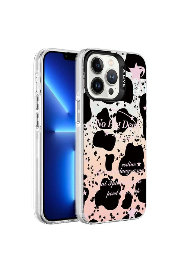 Szr Store İphone 13 Pro Uyumlu Mermer Desenli Zore Marbello Kılıf-Siyah-Beyaz - Image 1