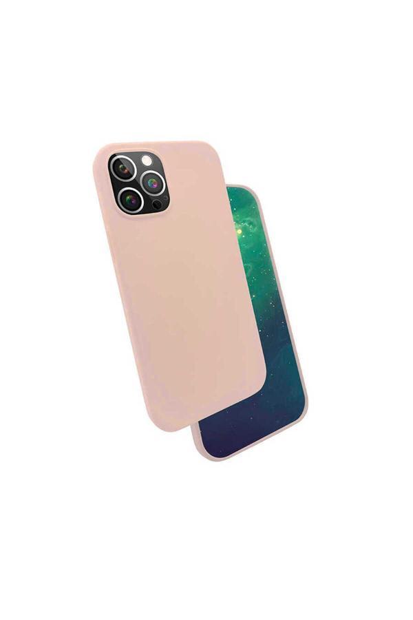 Zore İphone 12 Pro Uyumlu Btz Silk Silikon-Pembe - Image 1