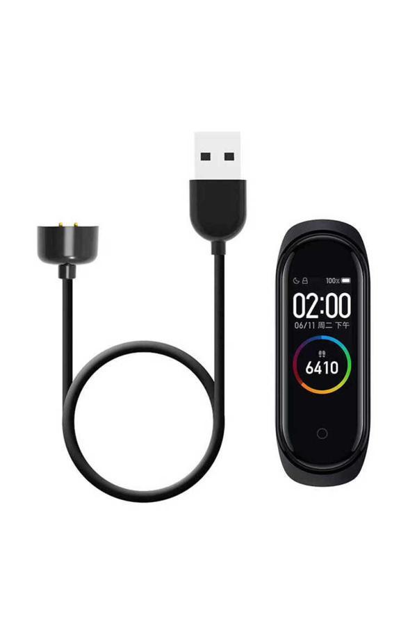 Kılıftech Siyah Xiaomi Mi Band 6 Usb Şarj Kablosu-Zore - Image 1